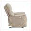 Fauteuils inclinables, fauteuil berçant inclinable électrique moderne avec revêtement en velours | Brun clair brun clair | Cadre en bois massif-383060131