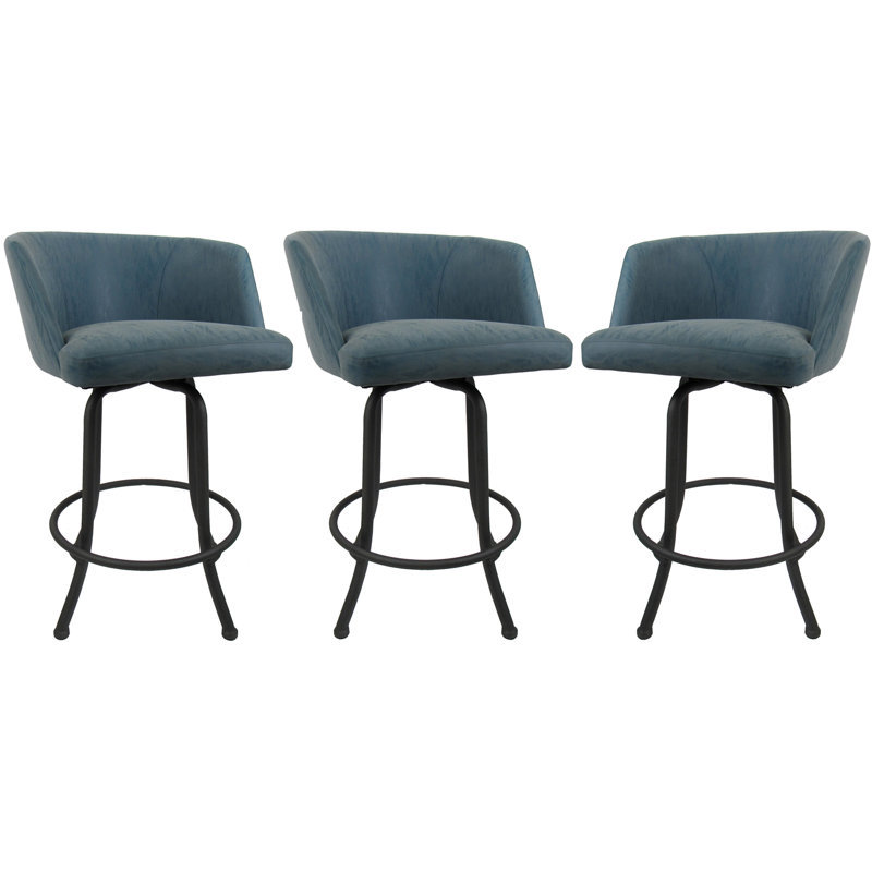 Tabouret pivotant, gris, Tabouret de comptoir (siège d'une hauteur de 26 p, Topaze