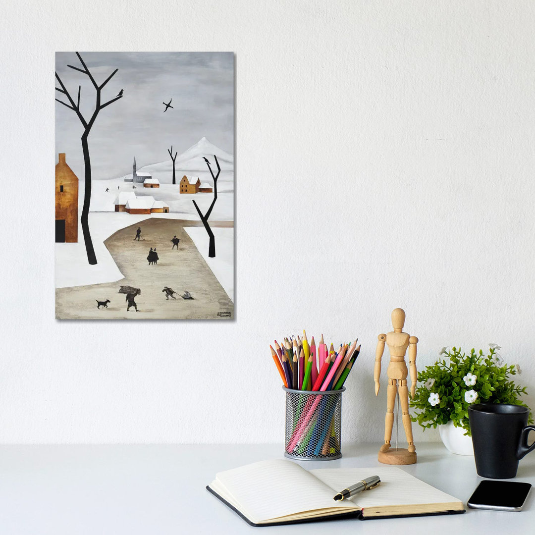 February by Alexander Trifonov - Wrapped Canvas Painting