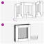  Dog Gate With Stands Engineered Wood Fence Pet Containment Living Room-155960000-155960005