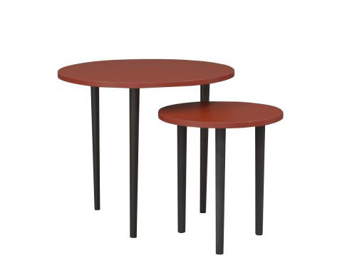 Plum 2 - Piece Living Room Table Set, Burgund