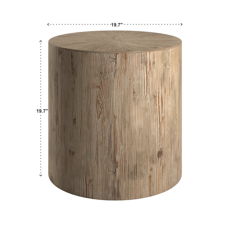 Arcola Maria Solid Wood Block End Table