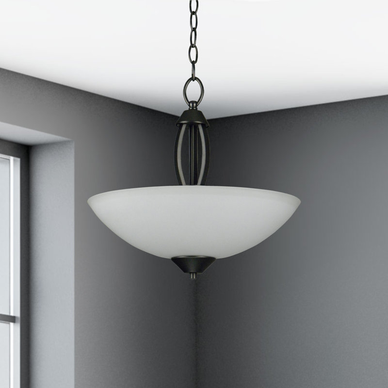 Luminaire suspendu bol simple 3 lumières Anna, Argent ancien