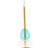 1 - Light Blue/Grey/Clear/Gold Pendant