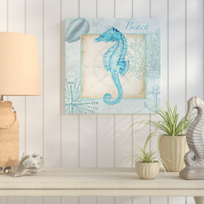 " Aqua Shell: Seahorse " by Tre Sorelle Studios