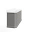 Meuble-lavabo de comptoir en marbre d'ingénierie 72 po avec miroir Bruning de Bruning-2004036361