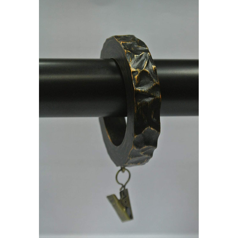 Purkey Polyresin Curtain Rings, Burnt Gold