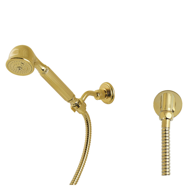 Kingston Brass Restoration Hand Shower Kit, Polished Brass