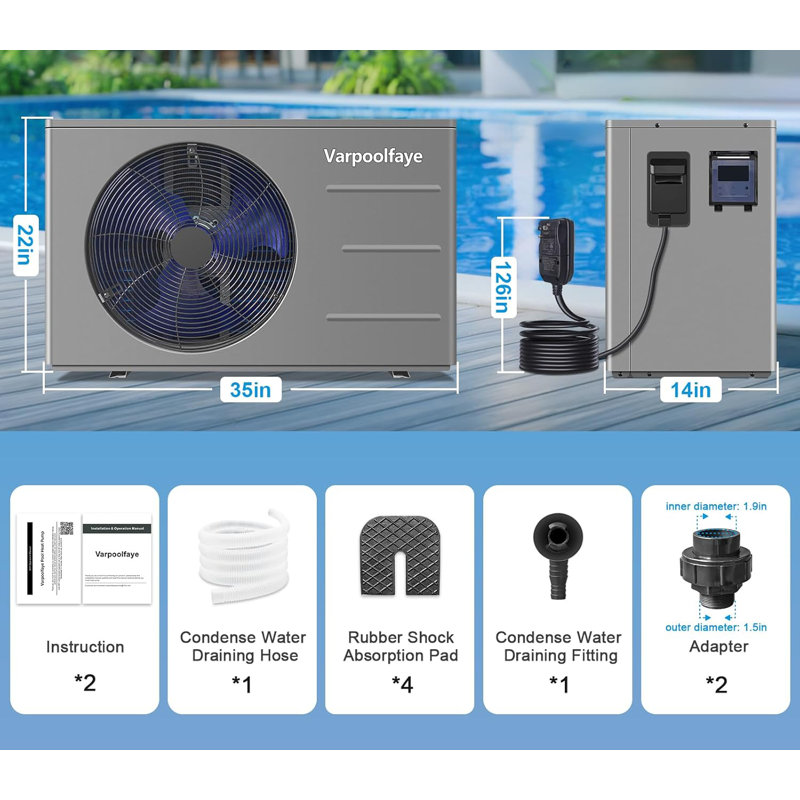 Chauffe-eau électrique pour piscine 300VBu