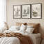 «Vintage Countryside Forest Mountain River Nature Landscape», art mural sur toile 3 pièces-91874916-91874914
