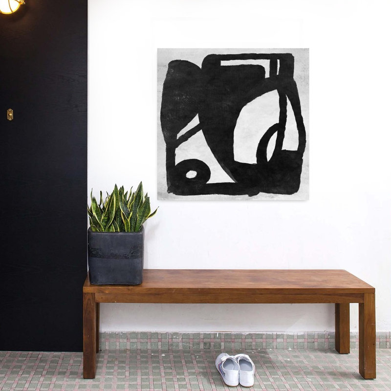 Art contemporain contemporain abstrait, H 32 po x l 32 po
