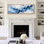«Blue Gold Flow», impression murale sur toile encadrée-1327348760-1327348763