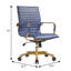 Chaise de bureau en cuir Sorrells-1826064143