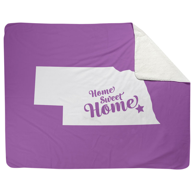 Jeté en polaires pour lincoln home, l 52,5 po x L 62,5 po, Violet