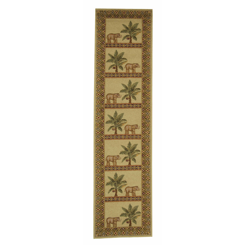 Ardilla Hand Hooked Wool Pile Rug, Runner 2'6" x 8'