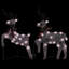 Ensemble de 2 décorations de Noël pour l'extérieur Edy, 40 Leds blanches