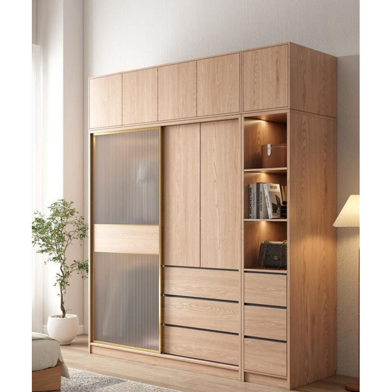 Garde-robe moderne et simple, H 102,36 po x l 94,49 po x P 23,62 po