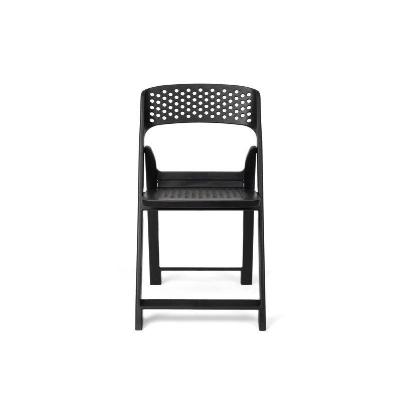 Chaise pliante à rabat, Noir