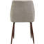 Élégante chaise de salle à manger en blé avec structure en fer robuste et siège en tissu, 19,38 po de profondeur x 24,17 po de largeur, 34,09 po de hauteur, 12,5 lb de chaise, structure, 19,38 po de hauteur 24,17 34,09