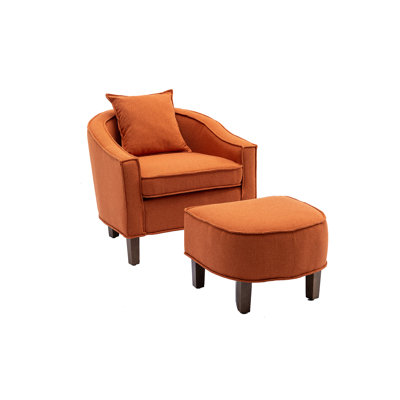 Issaias 29.13'' Wide Armchair and Ottoman -  Red Barrel StudioÂ®, 77AA69795336450AB8CBD5FDACFF5664