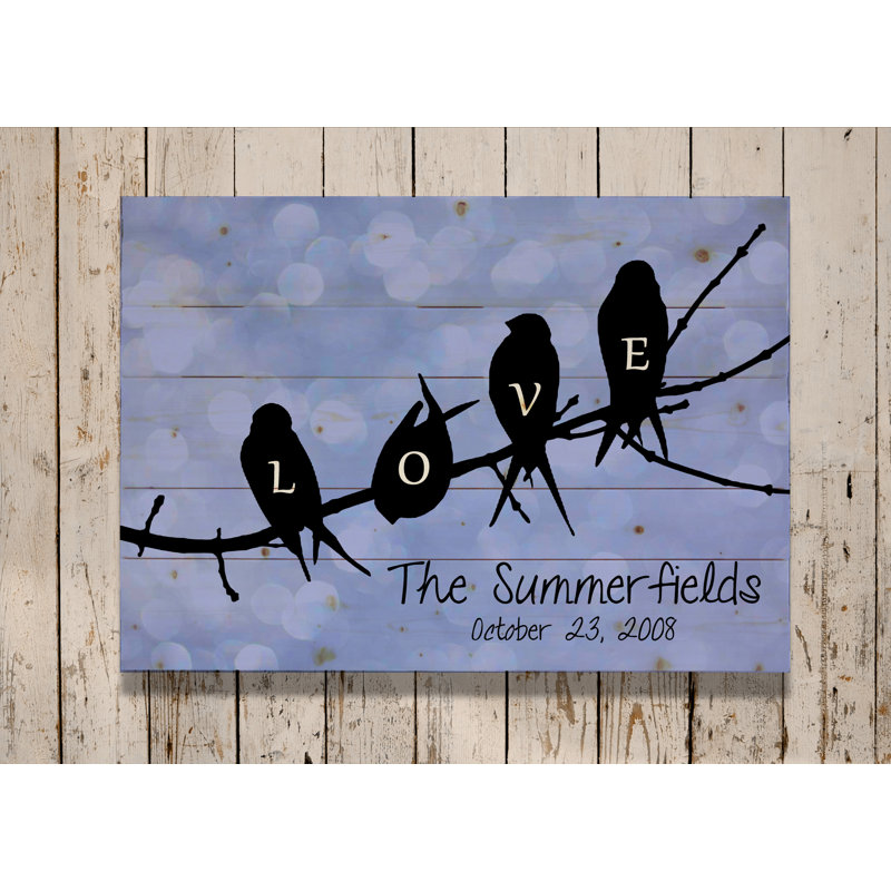 Décoration murale en forme d'oiseaux sur une branche, H 11 po x H 14 po