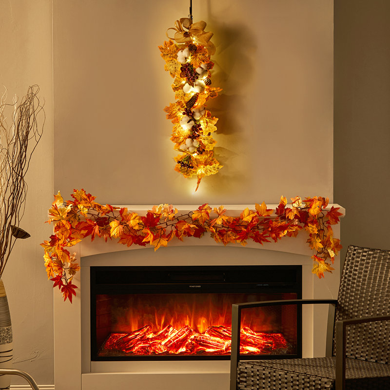 Lighted Faux Swag with Lights