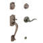 Camelot Double Cylinder Handleset with Accent Right Interior Lever-171088043-171051182-171088460