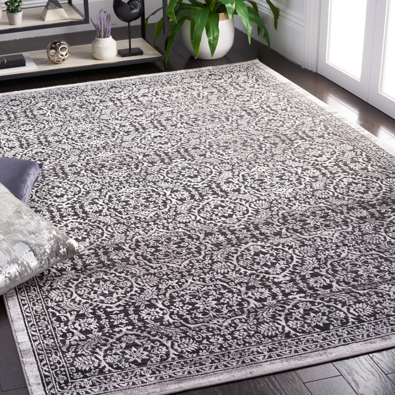 Derlin Performance Geometric Rug, Rectangle 5'5" x 7'7"