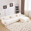 Combinaison modulaire, forme de joint en bambou, fauteuil, très grande compression et assise profonde en chenille 3 + 1 places (avec 3 coussins)-129442244