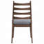Ensemble de 2 chaises de salle à manger rembourrées en bois massif durable et moderne-118738579
