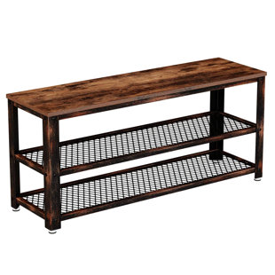 Dropship Industrial Shoe Rack, Adjustable Country Style 5-layer