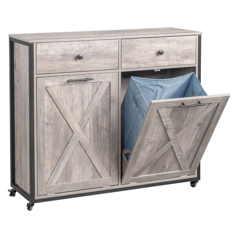 Poubelle en bois manufacturé 10 gallons