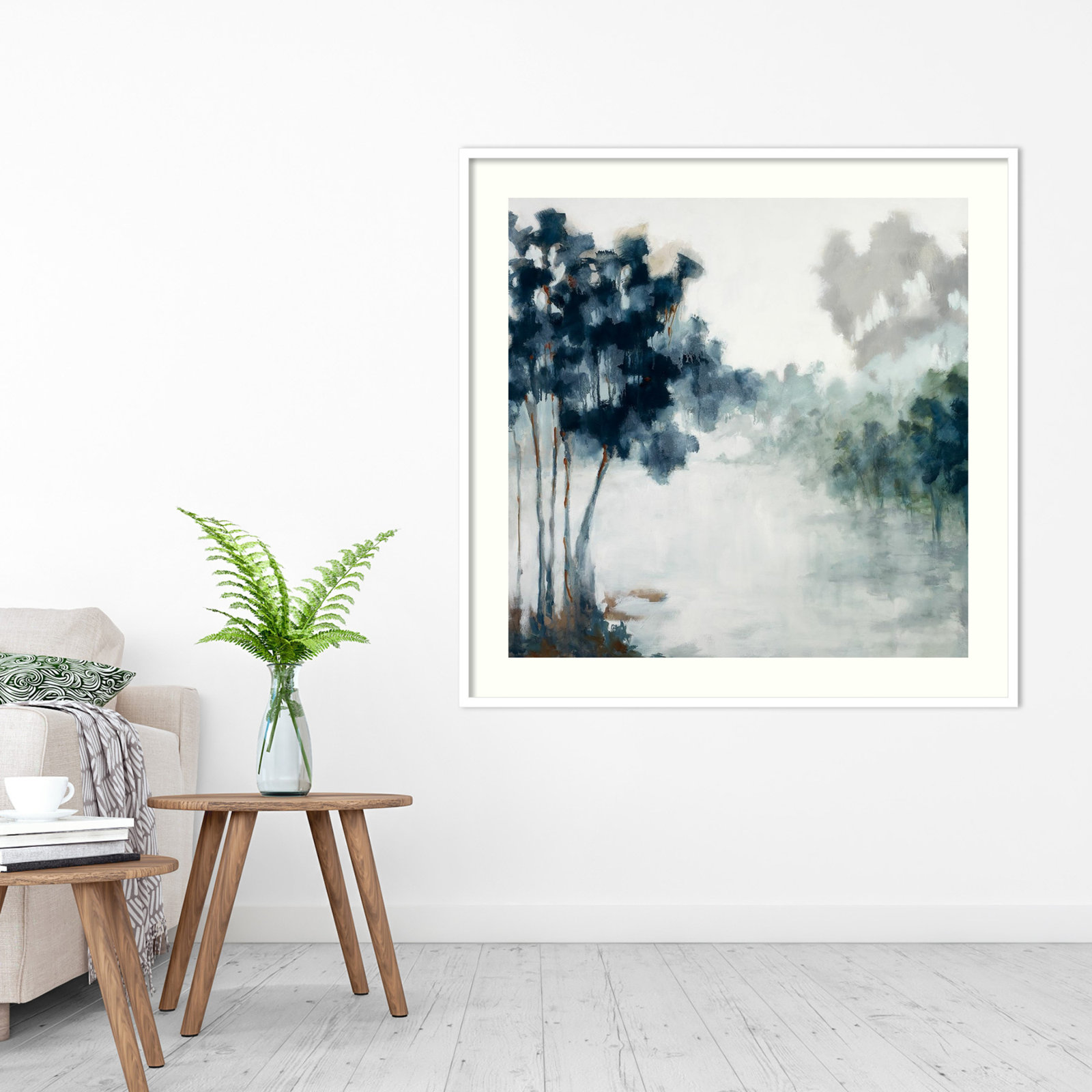Soft Winter Light by Jacqueline Ellens, 41" H x 41" W, White Framed Paper