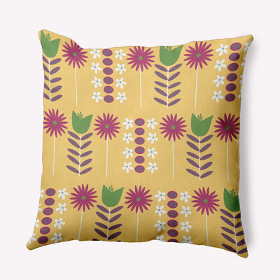 Housse et insert de coussin décoratif carré en polyester pour l'intérieur et l'extérieur
