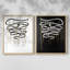 «Weeping Ribbon I», reproduction encadrée de qualité supérieure - prête à être accrochée - aucun clou requis - aucun clou requis-1604310773-1604310770