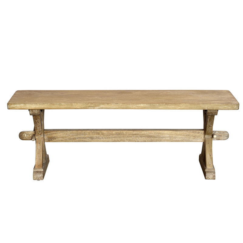 André Solid Wood Bench