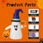 Adorable fantôme d'Halloween gonflable 5 pi avec citrouille