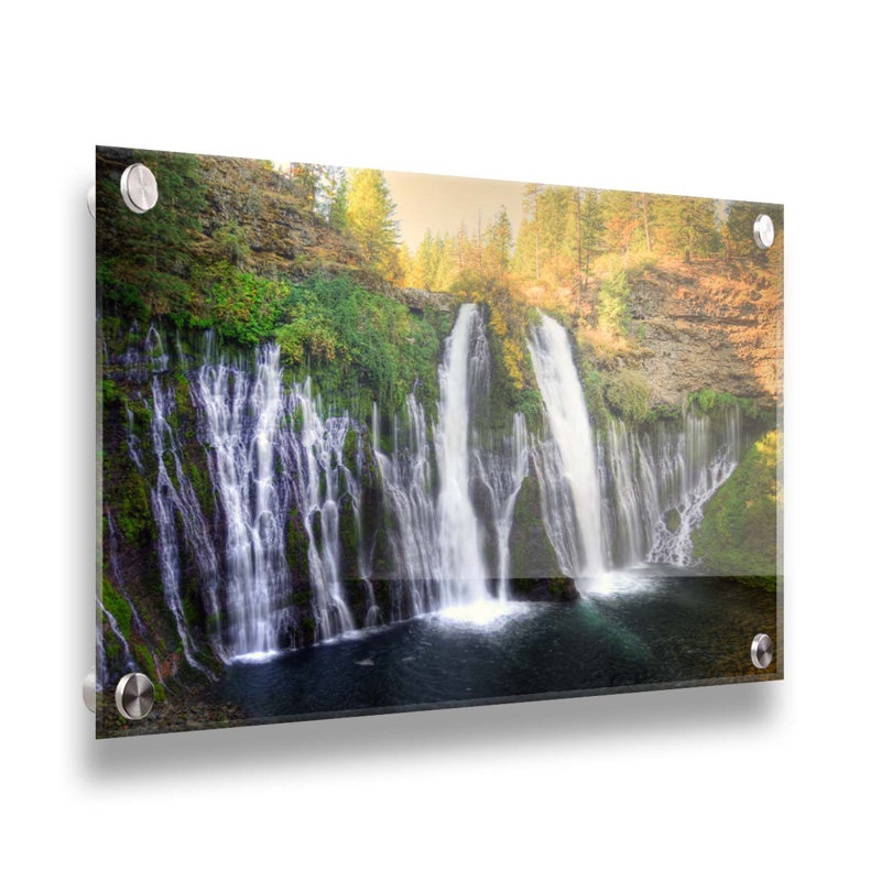 Burney Falls par Kelly Wade, Cadre photo gris simple, Non, H 8 po x l 12 po