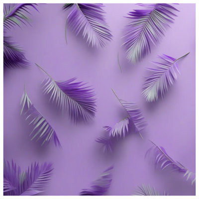 Couvertures de feuilles de palmier mauves