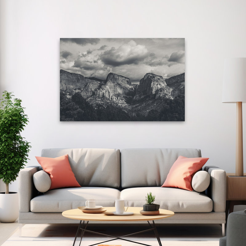 Beauté contemporaine de Zion No Blur BW, H 60 po x l 40 po
