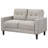 Beige Upholstered Tufted Loveseat