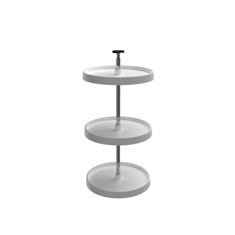 Plateau tournant, H 31 po x l 18 po x P 18 po, Blanc, 18