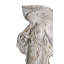 Sculpture blanche antique 8 pi 2,5 po x 13 po avec base piédestal