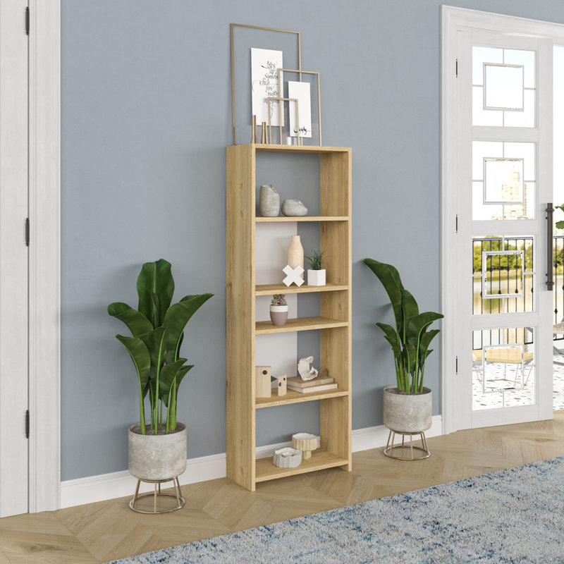 Amunra Bookcase, Oak/White