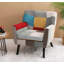 chaises de salon, chaise de lecture, chaise simple colorée
