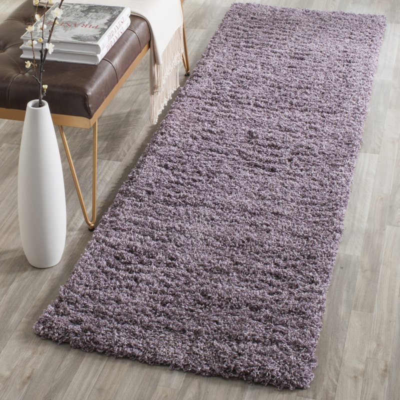 Rizco Shag Performance Solid Color Rug, Runner 2'3" x 6'