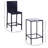 Capel 3Pcs Rattan Bar Set With Glass Top Table