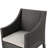 Modern Grey Patio Chairs Of 2, Water- Outdoor Armchairs With Resin For Dining Water And Fade Resistance