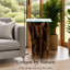 Aggelos Glass Top End Table