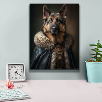 Art mural sur toile Trinx «Portrait Noble German Shepherd» par Momart